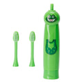 Children's electric toothbrush with cartoon pattern, waterproof design, green color, suitable for kids' dental hygiene by Everything Baby.