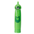 Children's waterproof electric toothbrush with cartoon pattern, green color, designed for kids' dental cleaning and oral health.