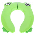 Green portable baby potty seat pad by Everything Baby, non-slip foldable toddler toilet training seat for travel.