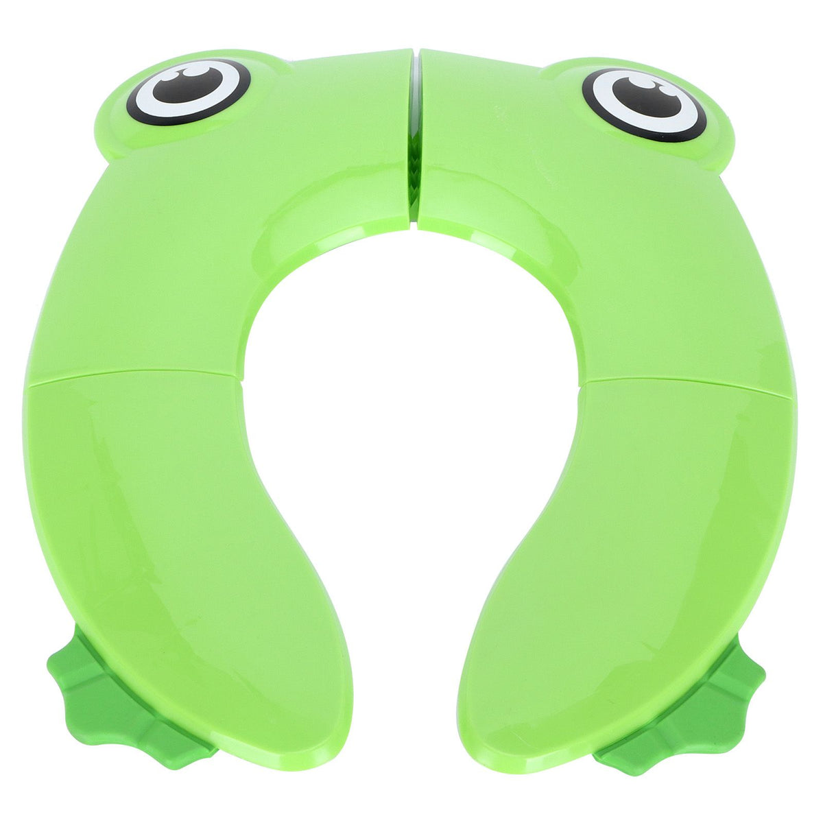 Green portable baby potty seat pad by Everything Baby, non-slip foldable toddler toilet training seat for travel.