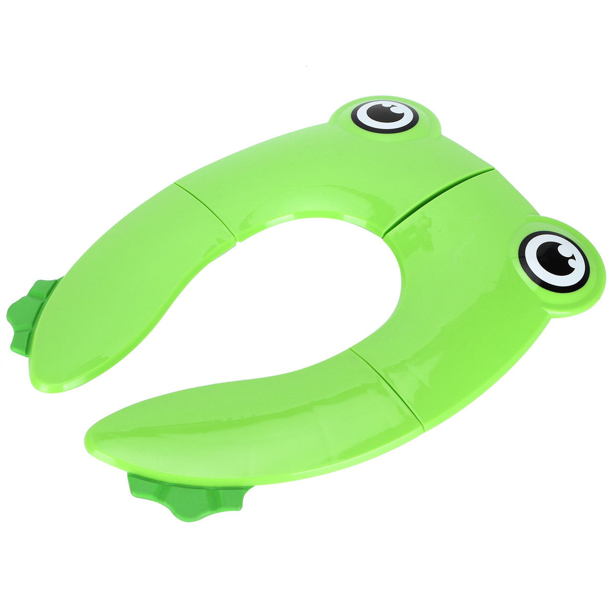 Green portable baby potty seat pad by Everything Baby, non-slip foldable toddler toilet training seat for travel.
