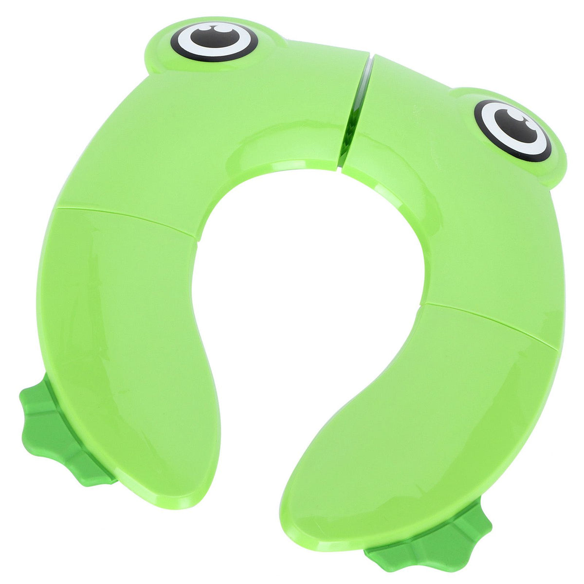 Green portable baby potty seat pad by Everything Baby, non-slip toddler toilet training seat for travel and at home use.