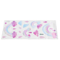 Self-adhesive wall sticker with cute clouds and raindrops for children's room decor, featuring colorful cartoon-style design.