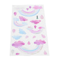 Self-adhesive wall sticker featuring cute clouds and raindrops for children's room decor, by Everything Baby