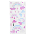 Self-adhesive wall sticker featuring cute clouds and raindrops for children's room decor, by Everything Baby.