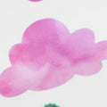 Self-adhesive wall sticker with cute clouds and raindrops, ideal for children's room decor, by Everything Baby.