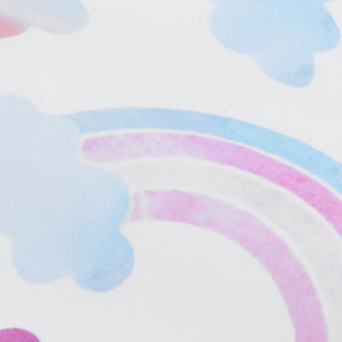 Self-adhesive wall sticker with cute clouds and raindrops, perfect for children's room decor, from Everything Baby.
