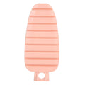 Pink carrot-shaped vegetable brush for cleaning potatoes, fruits, and vegetables, ideal for kitchen scrubbing and food prep.