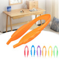 Six pairs of tweezers outdoor exploration catch clips for kids' educational play, featuring colorful plastic handles and metal tips.