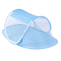 Portable baby mosquito netting for folding crib, lightweight outdoor protection for children from bugs during summer.