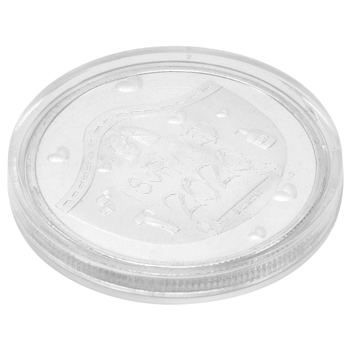 Silver commemorative 2020 medal coin featuring a memorial design, part of the Everything Baby collection, suitable for souvenirs.