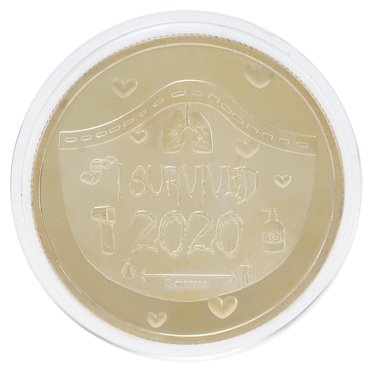 Gold commemorative coin from Everything Baby featuring a 2020 memorial medal, suitable for collection or gifting.
