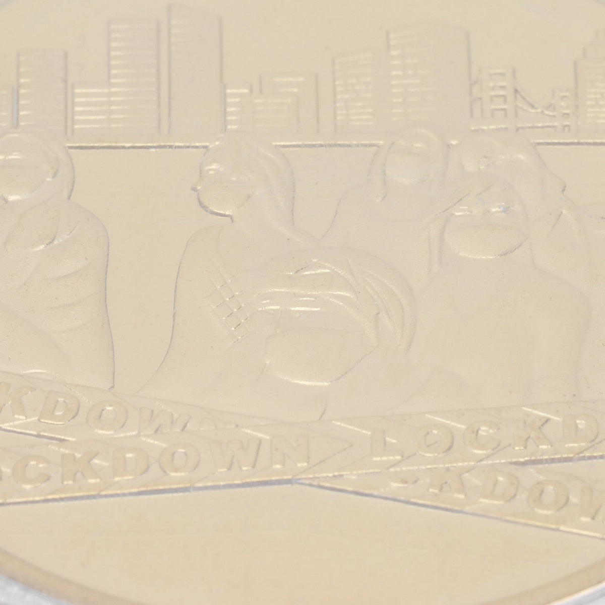 Gold commemorative 2020 medal coin from Everything Baby, suitable as a collectible souvenir or gift for special occasions.