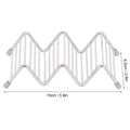 Stainless steel taco holder and pancake stand tray for kitchen or restaurant use, featuring a 2/3 grid design for serving food.