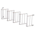 Stainless steel taco holder tray by Everything Baby, 4/5 grid pancake stand for kitchen or restaurant use, durable and easy to clean.