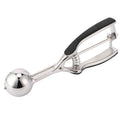 Stainless steel ice cream spoon and fruit scoop with 44mm digging ball for kitchen and outdoor play, by Everything Baby.