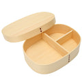 Japanese-style wooden lunch box for kids, single layer sushi container with pretend play tableware by Everything Baby.