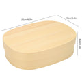 Japanese-style wooden lunch box for kids, single layer sushi container with tableware, ideal for pretend play and role-playing activities.