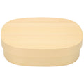 Japanese-style wooden lunch box for kids with single layer design, perfect for pretend play and role-playing food containers.
