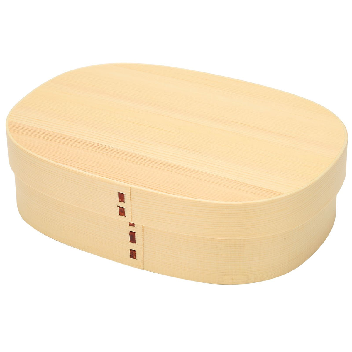 Japanese-style wooden lunch box from Everything Baby, portable single-layer container for sushi and kids’ pretend play tabletop food.