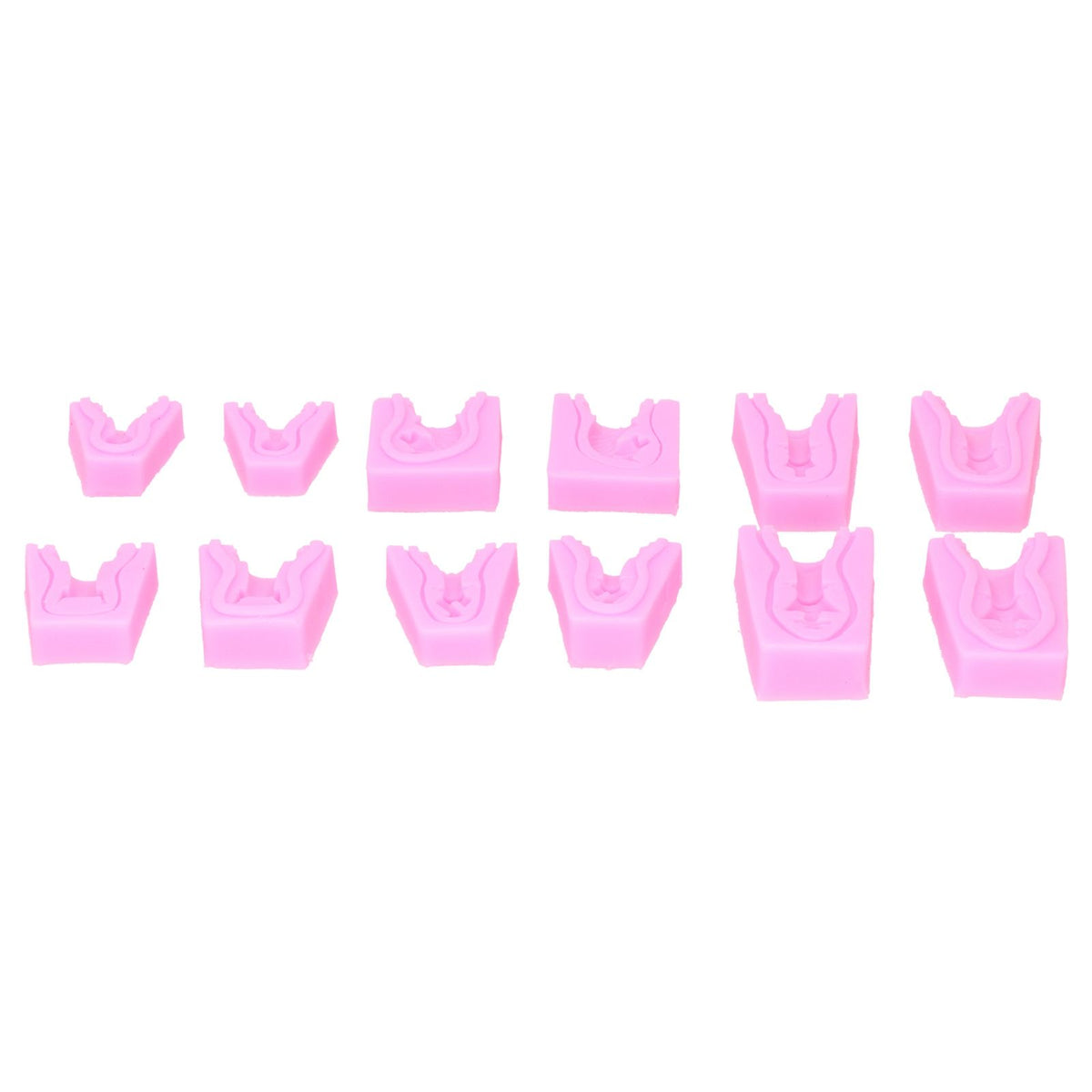 Silicone mold set with international chess shapes for fondant, chocolate, cake decorating, and soap crafting, by Everything Baby.