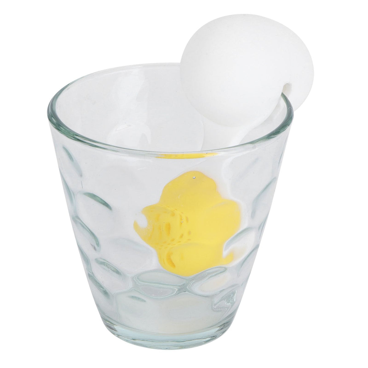 Cute egg-shaped silicone tea infuser strainer for loose leaf tea, perfect for kitchen use and tea lovers.