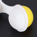 Cute egg-shaped silicone tea infuser strainer for loose leaf tea, ideal for kitchen use and tea preparation.