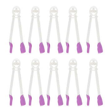 Set of 10 lace clip molds for fondant cake decorating, ideal for baby and kids themed cakes and home baking accessories.