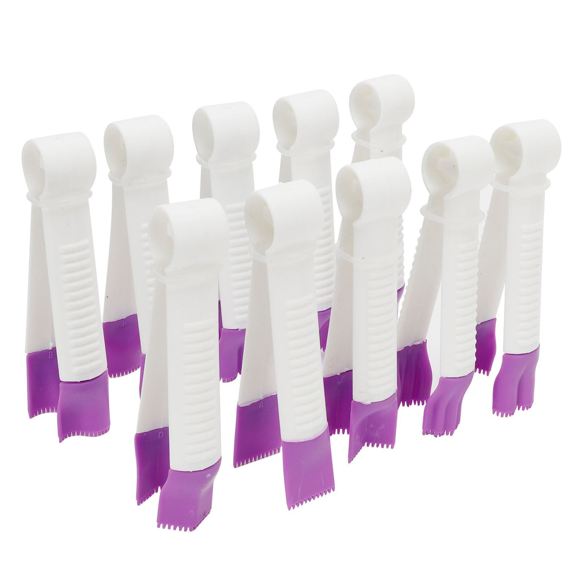 10-piece cake lace clip set for fondant cake edge decoration, ideal for baking and cake decorating projects.
