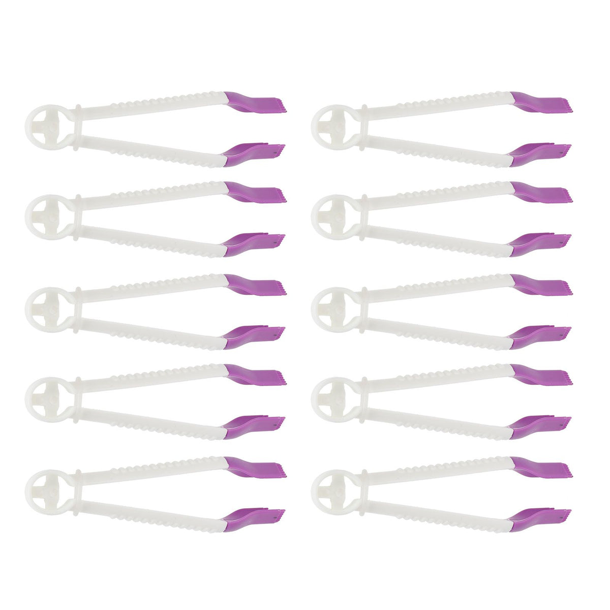 Set of 10 cake lace clips for fondant cake edge decoration, used as baking accessories for cake decorating.