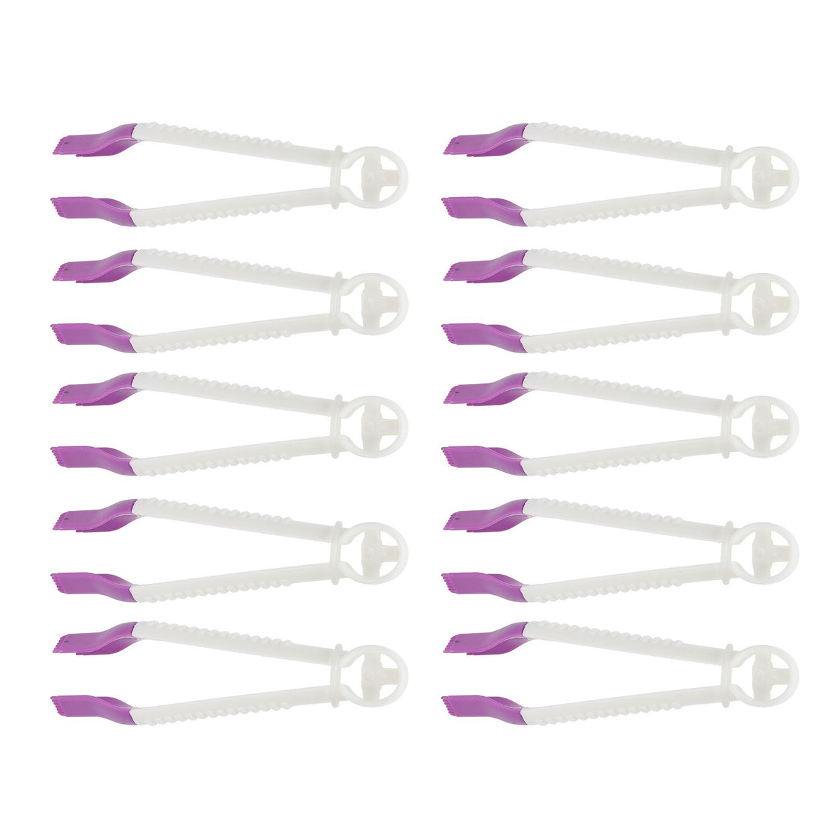 Set of 10 cake lace clip molds for fondant cake edge decoration, ideal for baking and decorating baby and kids' cakes.