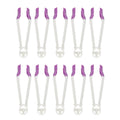 Set of 10 cake lace clip molds for fondant cake edge decoration, ideal for baking and cake decorating projects.