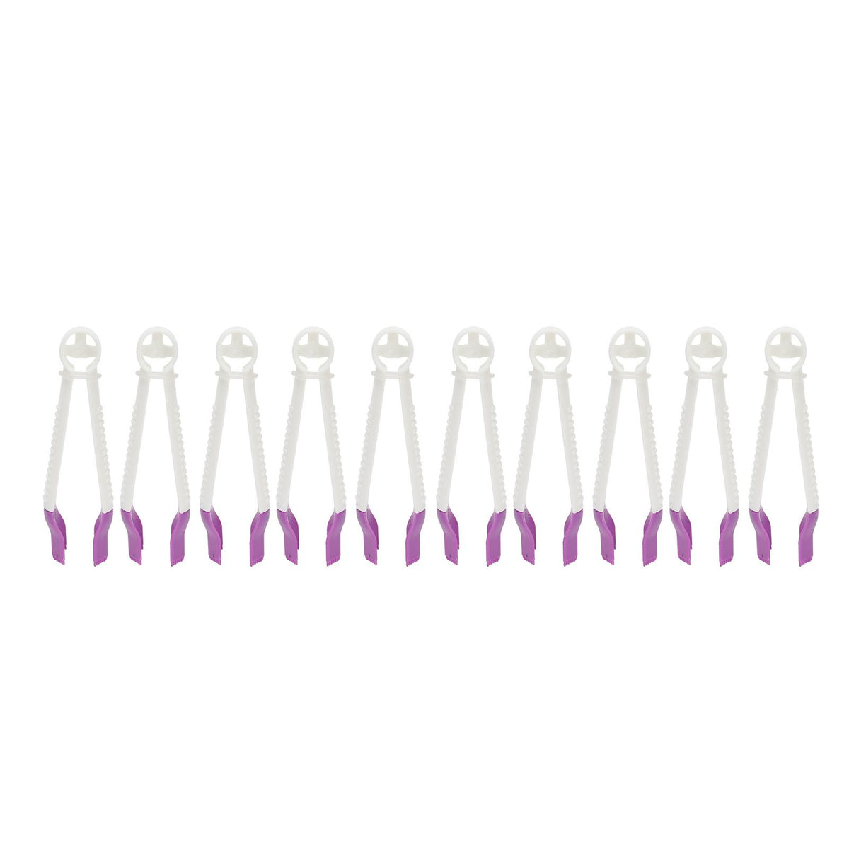 Set of 10 cake lace clip molds for fondant cake edge decoration, ideal for baking and cake decorating.