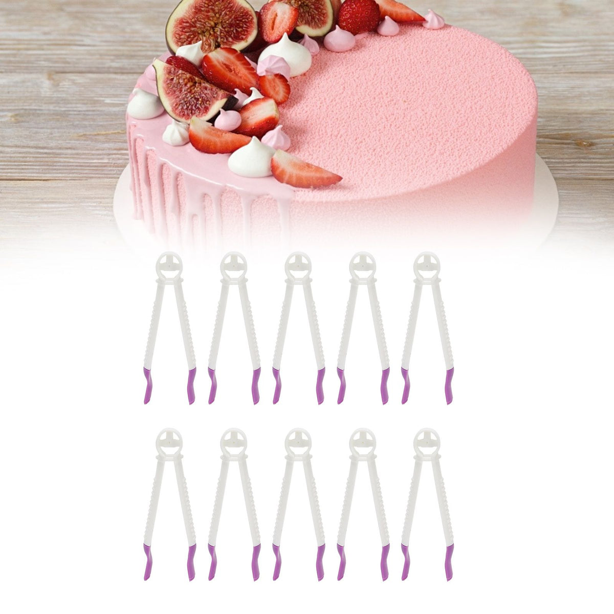 10-piece cake lace clip set for fondant cake decoration, ideal for baking and decorating Baby & Kids nursing and feeding cakes.