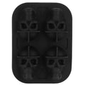 Silicone skull-shaped ice tray with two funnels, perfect for Halloween-themed ice cubes or fun kitchen uses.