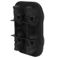 Silicone skull-shaped ice tray with two funnels, ideal for Halloween-themed ice cubes, from Everything Baby.