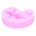 Pink goldfish shape silicone mold for fondant, cake, and chocolate decorations, ideal for baby and kids’ cake decorating.