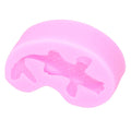 Pink goldfish shape silicone mold for cake and chocolate decorations, suitable for DIY fondant and fondant crafting.
