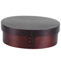 Wooden bento lunch box for kids, portable food container with painted design, ideal for students and workers.