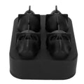 Silicone skull-shaped ice mold tray for creating irregular ice cubes, ideal for home bars and summer parties.