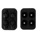 Silicone skull-shaped ice cube mold from Everything Baby, irregular ice cubes for home bar or summer party.
