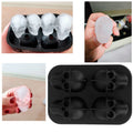 Silicone skull-shaped ice cube mold from Everything Baby, irregular ice cubes for home bar and summer parties.