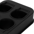 Silicone skull-shaped ice mold for making irregular ice cubes, ideal for home bars and summer parties.