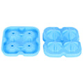 Blue 4-grid ice mold tray by Everything Baby for making reusable diamond-shaped ice cubes, ideal for home kitchen use.