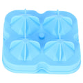 Reusable blue diamond-shaped ice cube mold tray by Everything Baby, perfect for home kitchen use.