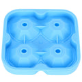 Blue 4Grid ice mold from Everything Baby creating reusable diamond-shaped ice cubes for home kitchen use.