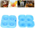 Blue 4-grid ice mold by Everything Baby for reusable diamond-shaped ice cubes, ideal for home kitchen and entertaining.