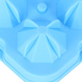 Blue 4-grid ice mold by Everything Baby, reusable diamond-shaped ice cube tray for home kitchen use.