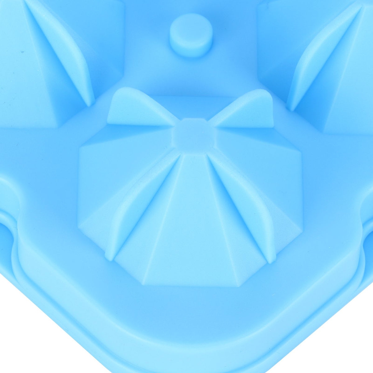 Blue 4-grid ice mold by Everything Baby, reusable diamond-shaped ice cube tray for home kitchen use.