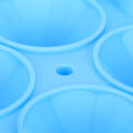 Blue 4-grid ice mold by Everything Baby, reusable diamond-shaped ice cube tray for home kitchen use.
